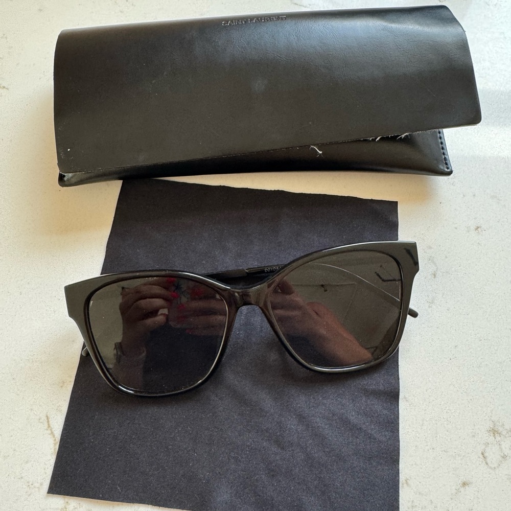 YSL Black Sunglasses with Case